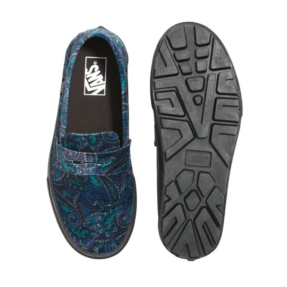 New! Size: 4.5 Men/6 Women | VANS Style 53 Velvet Shoes Paisley | Blue Color - Picture 10 of 14